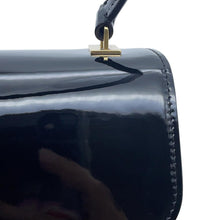 Load image into Gallery viewer, CELINE Teen Garance Bag Black/White118053GCO.38AW Patent Leather

