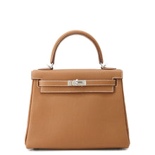 Load image into Gallery viewer, HERMES Kelly Retourne Gold Togo Leather Size 25
