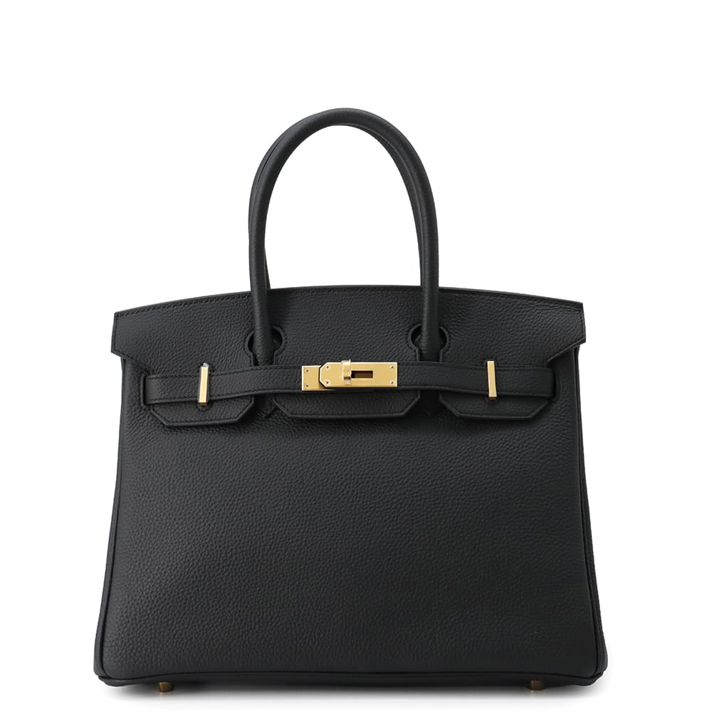 HERMES Birkin Black Togo Leather Size 30