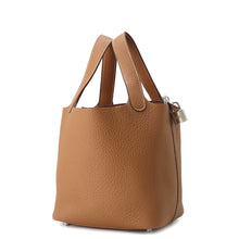 将图像加载到图库查看器中，HERMES Picotin Lock Gold Taurillon Clemence Size PM
