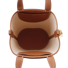 Load image into Gallery viewer, HERMES in-the-loop Tote Bag Ecru/Gold Toile H Swift Leather Size 18

