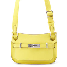 将图像加载到图库查看器中，HERMES Jypsiere Lime Swift Leather Size Mini

