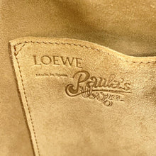 将图像加载到图库查看器中，LOEWE Paula&#39;s Ibiza Collaboration Balloon Bag Aqua/Tan328.04AC31 Canvas Leather
