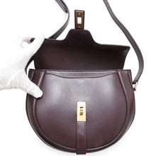 将图像加载到图库查看器中，CELINE Busas 16 Seize Shoulder Bag Bordeaux189193 Leather
