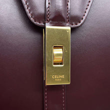 将图像加载到图库查看器中，CELINE Busas 16 Seize Shoulder Bag Bordeaux189193 Leather
