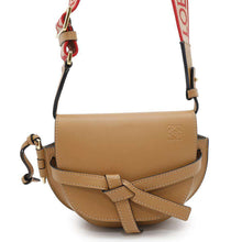 将图像加载到图库查看器中，LOEWE gate dual bag BrownA650N46X13 Leather Size Mini
