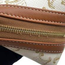 Load image into Gallery viewer, CELINE Triomphe cosmetic pouch White4M1622CZJ PVC Coated Canvas Leather Size Small
