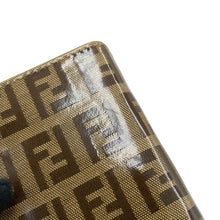 Load image into Gallery viewer, FENDI Compact zip wallet Brown PVC/Leather
