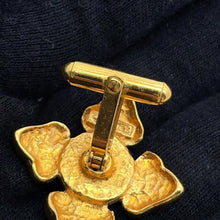Load image into Gallery viewer, CHANEL Faux Pearl Cufflinks Gold Metal

