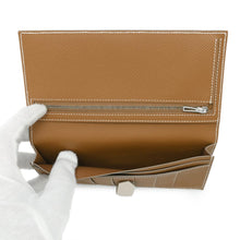 将图像加载到图库查看器中，HERMES ★Bearn Souffle Verso Craie/Gold Epsom
