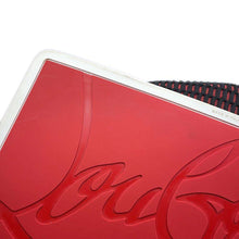 将图像加载到图库查看器中，Christian Louboutin Chunky Knit Explorer Funk Backpack Black/Red/Brown/White Canvas Plastics Leather
