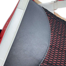 将图像加载到图库查看器中，Christian Louboutin Chunky Knit Explorer Funk Backpack Black/Red/Brown/White Canvas Plastics Leather
