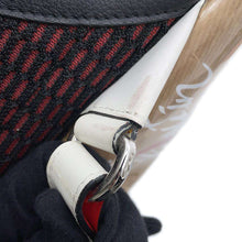 将图像加载到图库查看器中，Christian Louboutin Chunky Knit Explorer Funk Backpack Black/Red/Brown/White Canvas Plastics Leather
