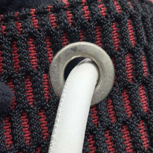 将图像加载到图库查看器中，Christian Louboutin Chunky Knit Explorer Funk Backpack Black/Red/Brown/White Canvas Plastics Leather
