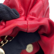 Load image into Gallery viewer, Dior Cannage ChainShoulder Bag with PearlBag Charm Red Leather
