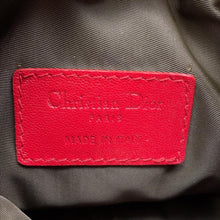Load image into Gallery viewer, Dior Cannage ChainShoulder Bag with PearlBag Charm Red Leather
