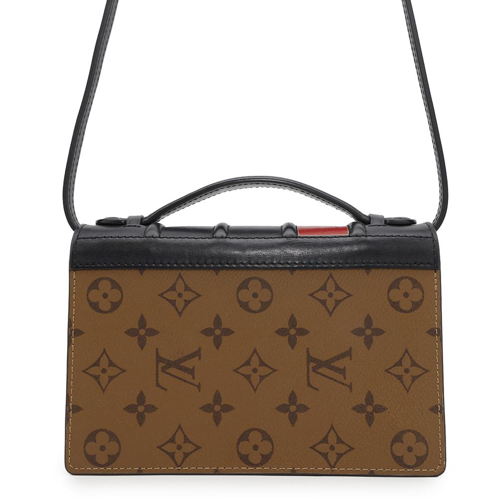 LOUIS VUITTON LV Book Wallet on Chain Brown/BlackM81830 Monogram Reverse Canvas
