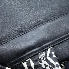 将图像加载到图库查看器中，MCM Visetos Logogram Zebra Studded Backpack White/Black PVC Coated Canvas Leather
