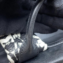 将图像加载到图库查看器中，MCM Visetos Logogram Zebra Studded Backpack White/Black PVC Coated Canvas Leather
