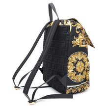 Load image into Gallery viewer, FENDI Fendace Backpack Black/Yellow7VZ066 Nylon

