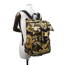 Load image into Gallery viewer, FENDI Fendace Backpack Black/Yellow7VZ066 Nylon
