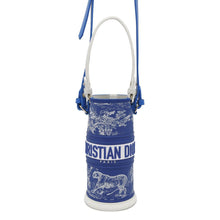 Load image into Gallery viewer, Dior Toile de Jouy Bottle Holder BlueS6205OGTJ Rubber Leather
