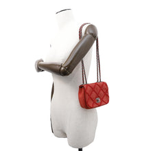 Load image into Gallery viewer, CHANEL Matelasse Double Chain Shoulder Red Leather
