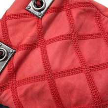 Load image into Gallery viewer, CHANEL Matelasse Double Chain Shoulder Red Leather
