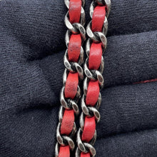 Load image into Gallery viewer, CHANEL Matelasse Double Chain Shoulder Red Leather
