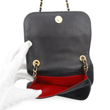 Load image into Gallery viewer, CHANEL CC Logo Flap Shoulder Black Nylon Leather
