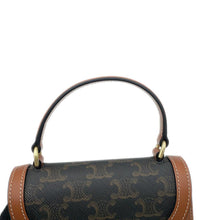 将图像加载到图库查看器中，CELINE Triomphe Mini Busas Claire 2WAY Shoulder Tan10K502 PVC Calf Leather
