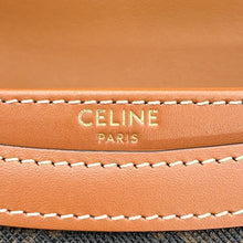 将图像加载到图库查看器中，CELINE Triomphe Mini Busas Claire 2WAY Shoulder Tan10K502 PVC Calf Leather
