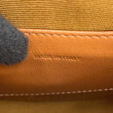 将图像加载到图库查看器中，CELINE Triomphe Round Purse Shoulder White10G342 PVC Leather
