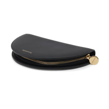 Load image into Gallery viewer, TIFFANY&amp;Co. Half Moon Wallet Black Leather
