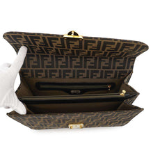 将图像加载到图库查看器中，FENDI Zucca Pattern 2WAYBag Brown0914117 Canvas Leather
