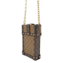 Load image into Gallery viewer, LOUIS VUITTON Pochette Trunk Vertical BrownM67873 Monogram Reverse Canvas
