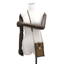 Load image into Gallery viewer, LOUIS VUITTON Pochette Trunk Vertical BrownM67873 Monogram Reverse Canvas
