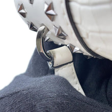 Load image into Gallery viewer, JIMMY CHOO Pixis top handle White Leather Embossed Leather
