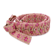 Load image into Gallery viewer, FENDI Strap You Ribbon Floral Pink8AV077 Leather Cotton
