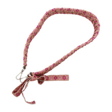 Load image into Gallery viewer, FENDI Strap You Ribbon Floral Pink8AV077 Leather Cotton
