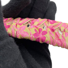 Load image into Gallery viewer, FENDI Strap You Ribbon Floral Pink8AV077 Leather Cotton
