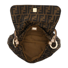 将图像加载到图库查看器中，FENDI ★Zucca Pattern one belt Brown8BR445 Canvas Leather
