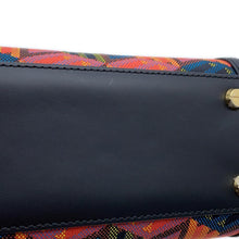 Load image into Gallery viewer, MCM Cubic Logo 2WAYBag Black/OrangeMWECSCK01MT001 Canvas Leather Size Small
