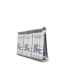 Load image into Gallery viewer, BURBERRY EKD Label Pouch White/Transparent Plastics Canvas
