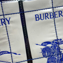 Load image into Gallery viewer, BURBERRY EKD Label Pouch White/Transparent Plastics Canvas
