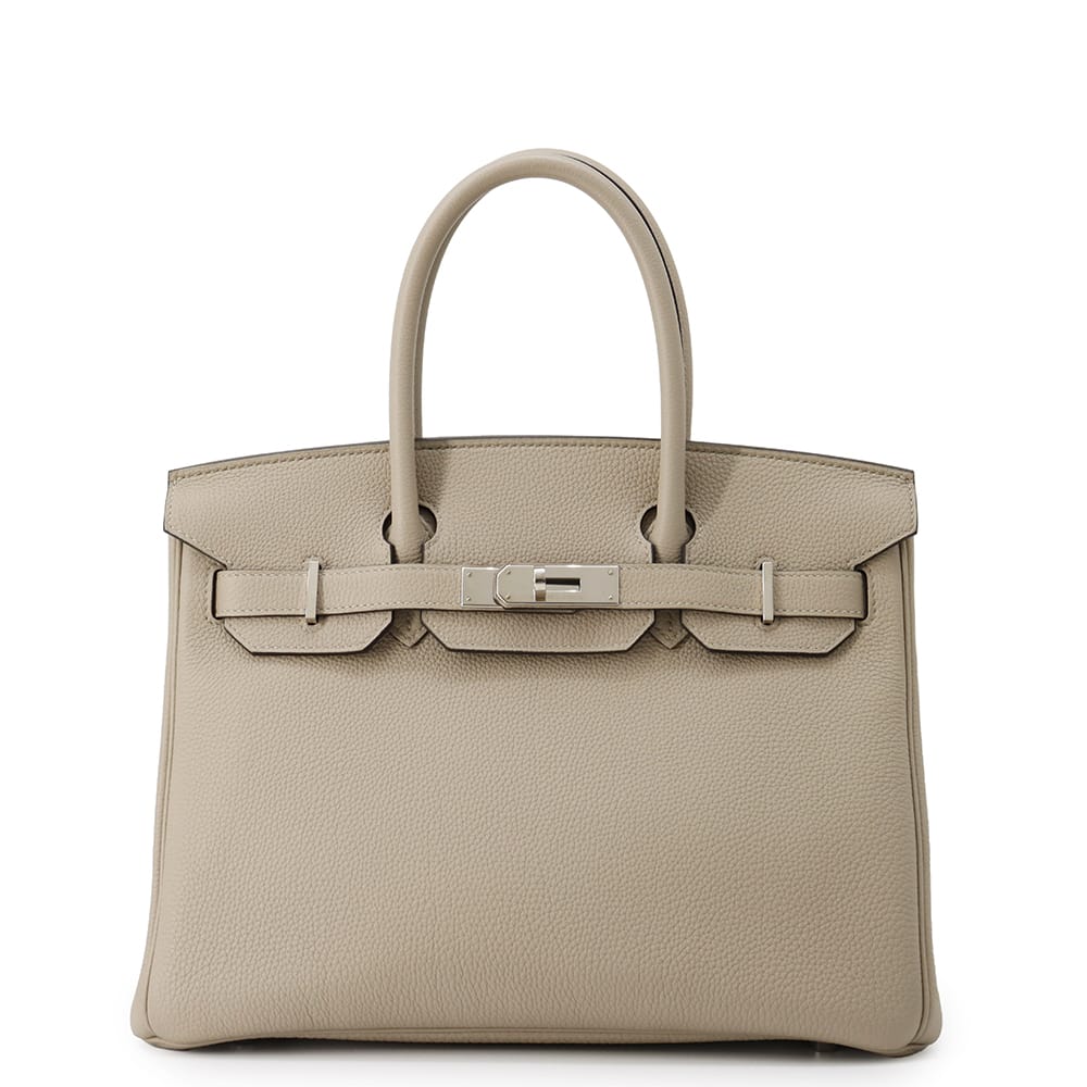 HERMES Birkin Gris Tourterelle Togo Leather Size 30