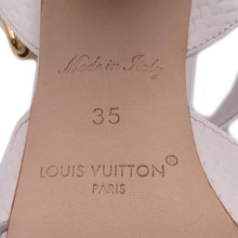 将图像加载到图库查看器中，LOUIS VUITTON LV Isola Sandals White1AHNTU Calf Leather Size 35
