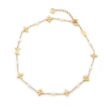 将图像加载到图库查看器中，LOUIS VUITTON Necklace Louisa GoldM01610 Metal Faux Pearl
