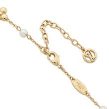 将图像加载到图库查看器中，LOUIS VUITTON Necklace Louisa GoldM01610 Metal Faux Pearl
