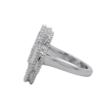 将图像加载到图库查看器中，Van Cleef &amp; Arpels Magic Alhambra Entre Le Door Ring Size 56/#16VCARN05656/VCARN05600 18K White Gold

